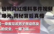 仙桃网红爆料事件视频曝光,揭秘背后真相