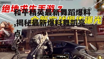 和平精英最新舞蹈爆料,揭秘最新爆料舞蹈亮点